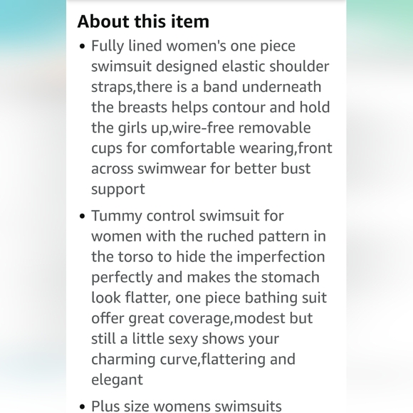 You Di An. Women's One Piece Swimsuit. Fuschia. Size 4X. NWT. - Picture 10 of 10